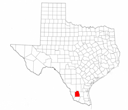 Jim Hogg County Texas - Location Map